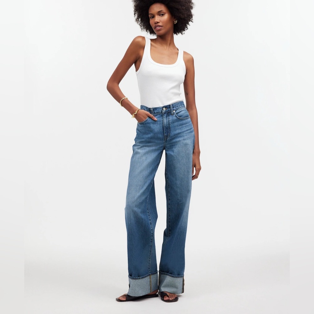 Madewell Super-Wide Jeans Fannin Wash 26 Wide Denim NQ160